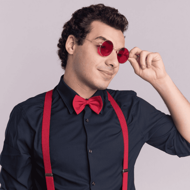 Man with red stockings